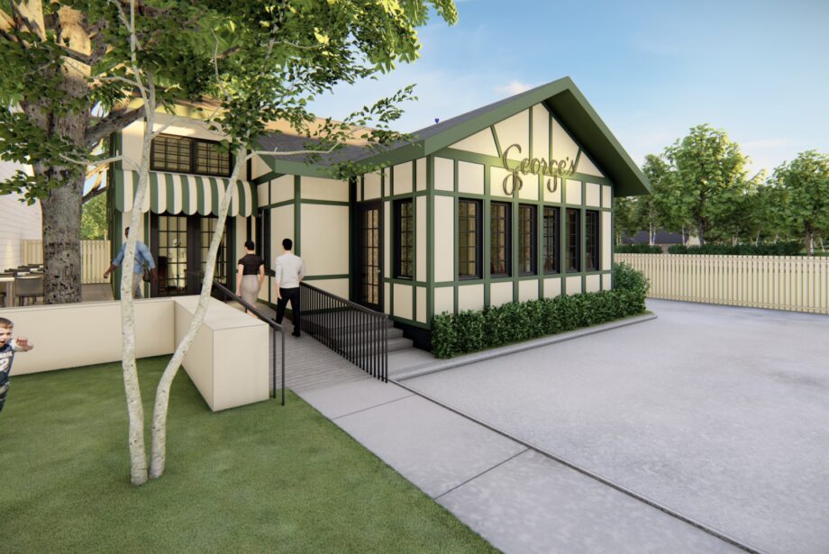 A rendering of George's, an Italian restaurant planned for the Heights at the former site of Cafe Prego
