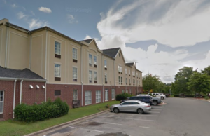 A Google Street View image of the Ramada Inn hotel at 8 Shackleford Drive in Little Rock