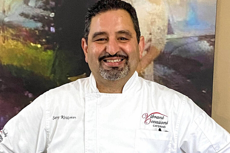 Serge Krikorian is co-owner with his wife, Mary, of Vibrant Occasions Catering.