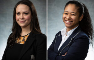 Melanie Galindo and Christina Harris of Stone Bank in Little Rock.