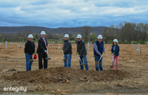 From left: Farmington Mayor Ernie Penn, school district Superintendent Jon Laffoon, school board President Travis Warren and school board members Mark Vaughn, Josh Petree and Lori Blew.