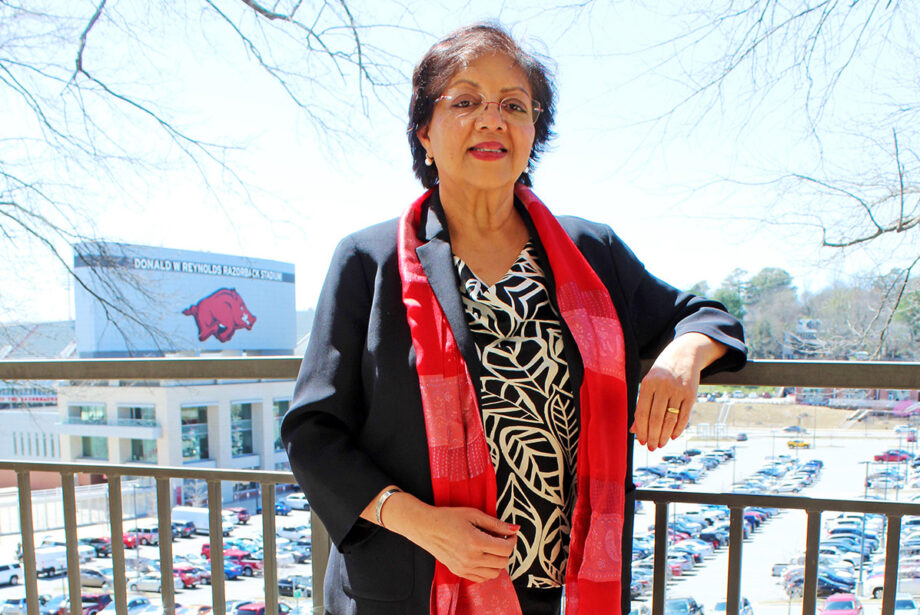 Ranu Jung, the executive director of the Institute for Integrative & Innovative Research now under construction at the University of Arkansas at Fayetteville. Jung called the institute “the new model for public research and partnerships for economic growth.”