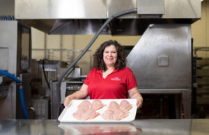 Casey Owens, a University of Arkansas poultry science professor,&nbsp; is looking for ways to prevent &ldquo;woody breast,&rdquo; a defect that leaves breast meat with a tougher texture and often a pale color. &nbsp;