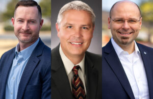 Dustin Cole (from left), Alan Harrison and Brandon Webb