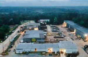 An aerial view of The Systems Group's fabrication and machine shop in El Dorado, which the company is expanding to meet growing demand from steel makers.
