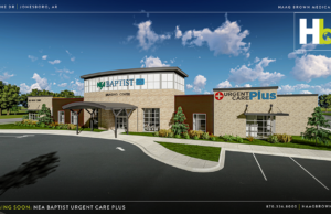 A rendering of the NEA Baptist Urgent Care PLUS clinic&nbsp;