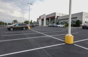 The lot of a Toyota dealership in Mt. Laurel, New Jersey in September 2021