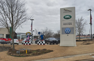 A Google Street View image of the Jaguar-Land Rover-Volkswagen dealership at 25 Col. Glenn Plaza in Little Rock.