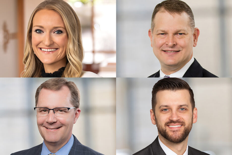 Clockwise, from top left: Mackenzie Clyburn, Greg Crain, Mike Perkins and Cody Walker