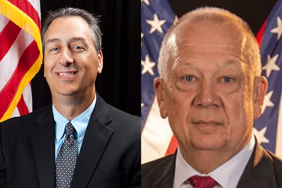 A.J. Gary (left) has been appointe to secretary of the Department of Public Safety and J.R. Hankins will be director of the Commission on Law Enforcement Standards and Training.