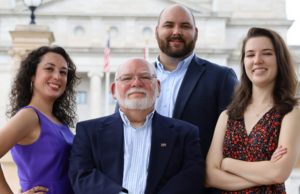 The staff of the Arkansas Advocate, from left:&nbsp;Antoinette Grejeda,&nbsp;Sonny Albarado, Hunter Field and&nbsp;Tess Vrbin.