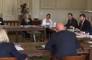 Arkansas Board of Election Commissioners discuss proposed constitutional amendments on Aug. 3, 2022