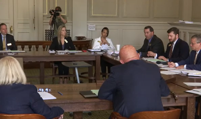 Arkansas Board of Election Commissioners discuss proposed constitutional amendments on Aug. 3, 2022