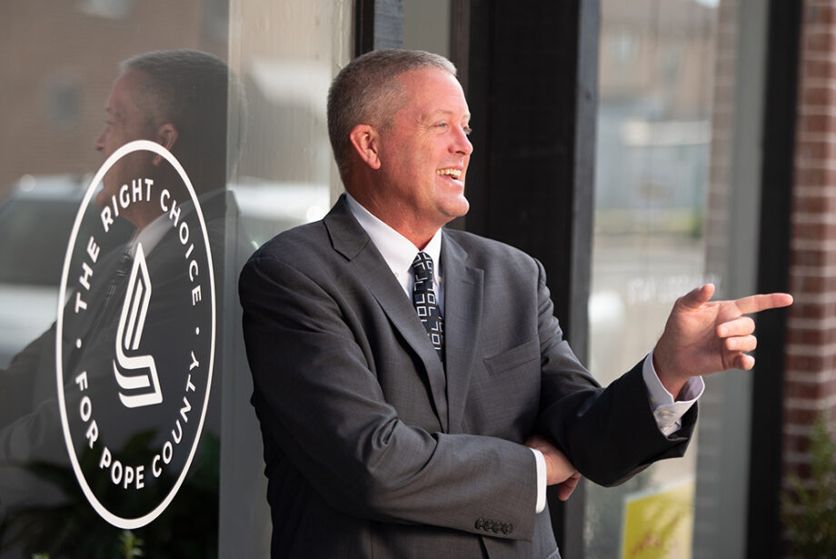 Pope County Judge Ben Cross, seen outside the Cherokee Nation Businesses storefront in Russellville, says the Legends casino will be a boon to the local economy.