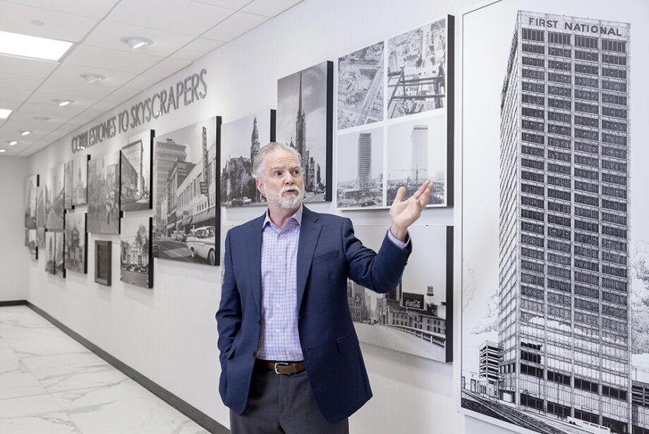 William Callahan, principal broker for the Little Rock office of CBRE Group, talks about restoring the luster to the Regions Center. The 30-story office tower opened in 1975 as the First National Building. &nbsp;