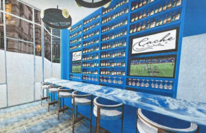 A rendering of the Bayou at Cache, a &ldquo;hidden&rdquo; bar and dining room going into the former Freckled Frog space.