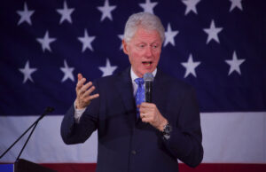 Former President Bill Clinton speaks at a presidential campaign rally for Hillary Rodham Clinton in Miami Gardens, Florida, in 2016