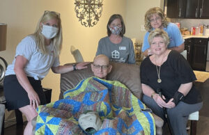 Rick Smith, myeloma and amyloidosis cancer patient, guest of Goodness Village for 100+ Days.