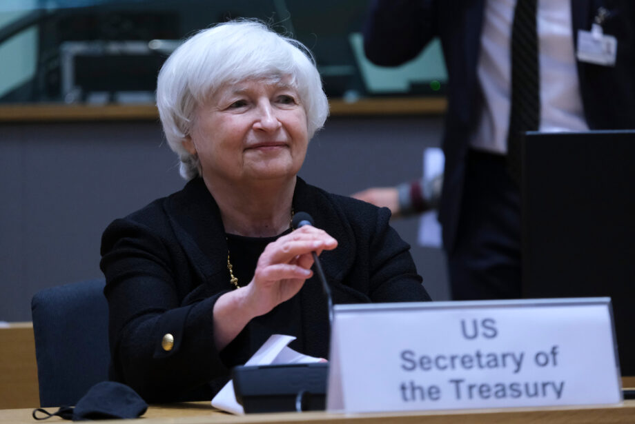 U.S. Treasury Secretary Janet Yellen at a meeting of Eurogroup Finance Ministers in Brussels, Belgium, in July 2021.