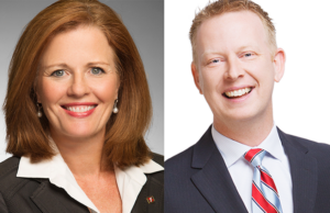 Lisa Hunter, left, and Jeff Wood