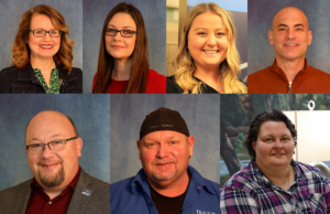 (From top left) Mary Anderson, Misty Bradley, Erin Faulkner, Neal Harwell, Jason Linam, Kelly Williams and Keri Zimmer