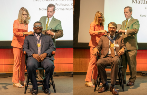 (From left) Dr. Jonathan Laryea and Dr. Matthew Steliga