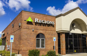 A Regions Bank branch in Indianapolis
