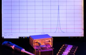 A nano-biosensor that University of Arkansas researchers are helping develop.