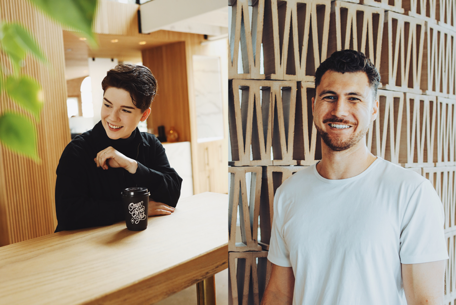 (From left) Morgan Eckroth and Elika Liftee