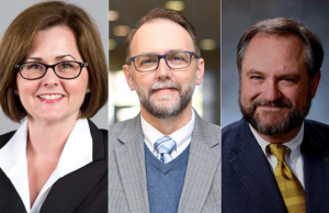 From left: Summer DeProw, Wade Derden and Ted A. Lewis&nbsp;
&nbsp;