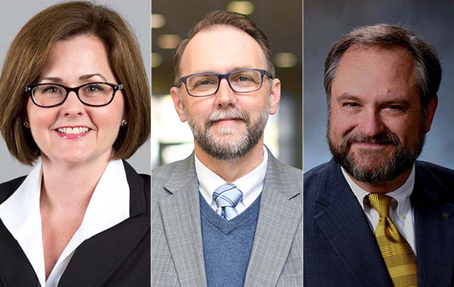 From left: Summer DeProw, Wade Derden and Ted A. Lewis&nbsp;
&nbsp;