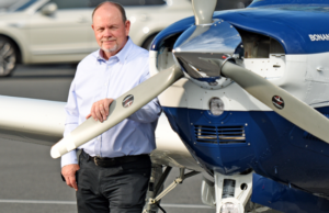 Harvey Hughes, founder and chief strategist of Hughes Technology, has built flying into his business