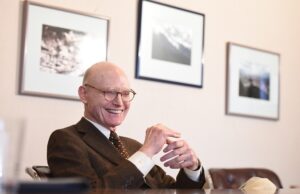 Walter Hussman Jr. and his daughter, executive editor Eliza Hussman Gaines, both clearly relished his reminiscences on 48 years as publisher of the Arkansas Democrat-Gazette in an 80-minute interview last month.