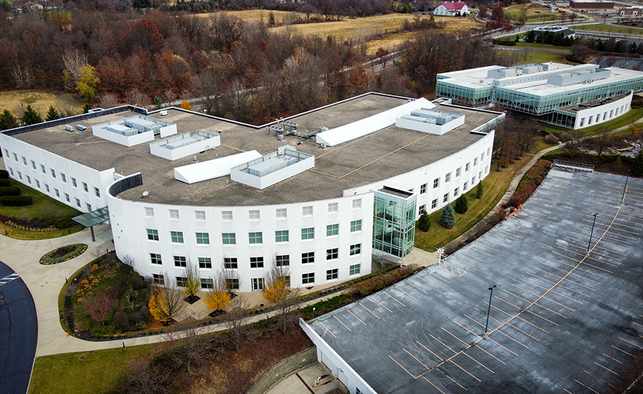 Lane Bryant's headquarters in New Albany, Ohio. Tempus Realty Partners of Little Rock acquired the building for $42 million.
