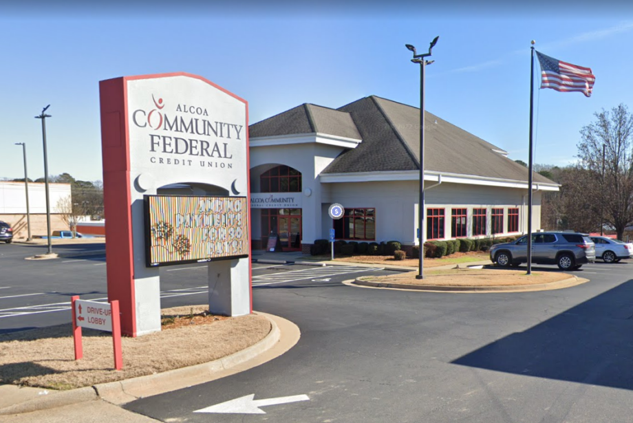 A Google Street View image of Alcoa Community Federal Credit Union in Benton