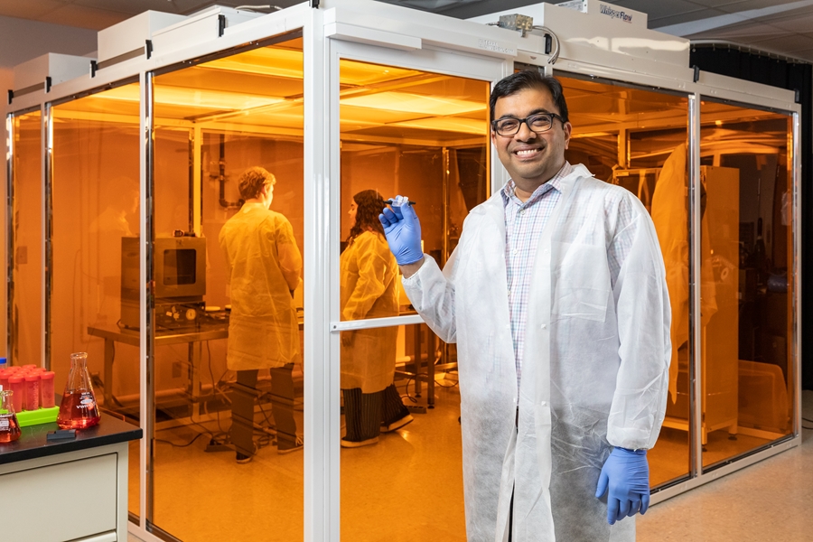 Kartik Balachandran, an associate professor of biomedical engineering at the University of Arkansas who is overseeing brain trauma research at Nanomatronix
