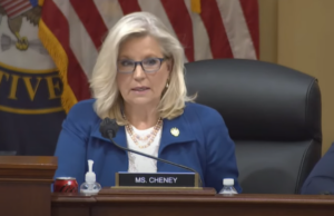 U.S. Rep. Liz Cheney speaks during a Jan. 6 Committee hearing on Oct. 13, 2022 in Washington, D.C.