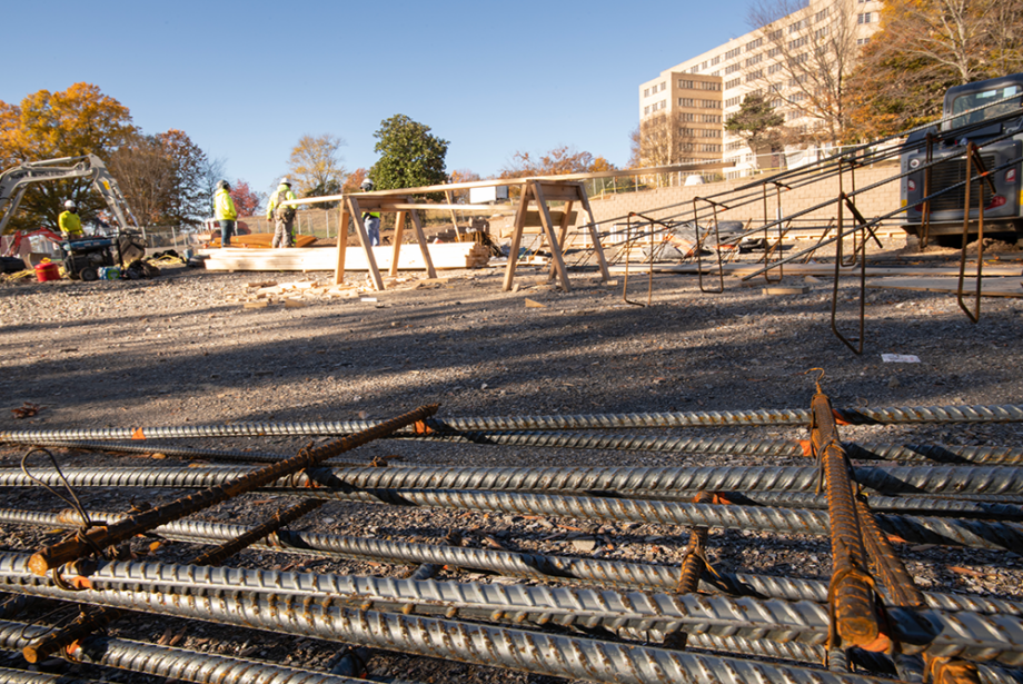 Construction materials at Our House in Little Rock, which is undergoing a $16 million expansion