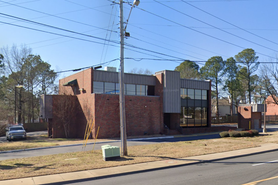A former Regions Bank branch at 8023 Cantrell Rd. in Little Rock. Rogers-based 7 Brew Coffee plans to open a new location at the site.