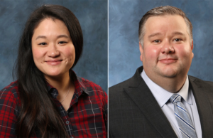 Arkansas State University professors Amanda Carpenter, left, and Cameron Wimpy