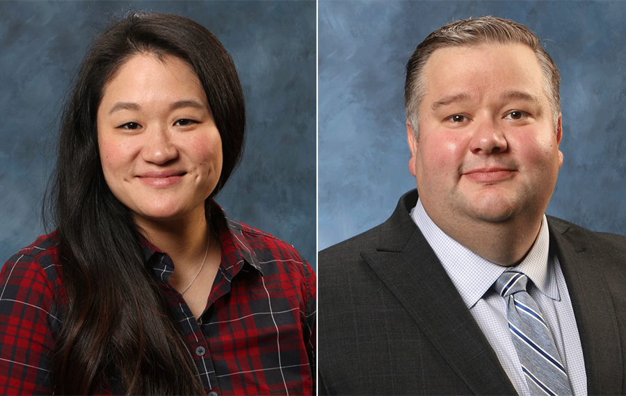 Arkansas State University professors Amanda Carpenter, left, and Cameron Wimpy