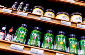 CBD products for sale at a store in Indianapolis&nbsp;