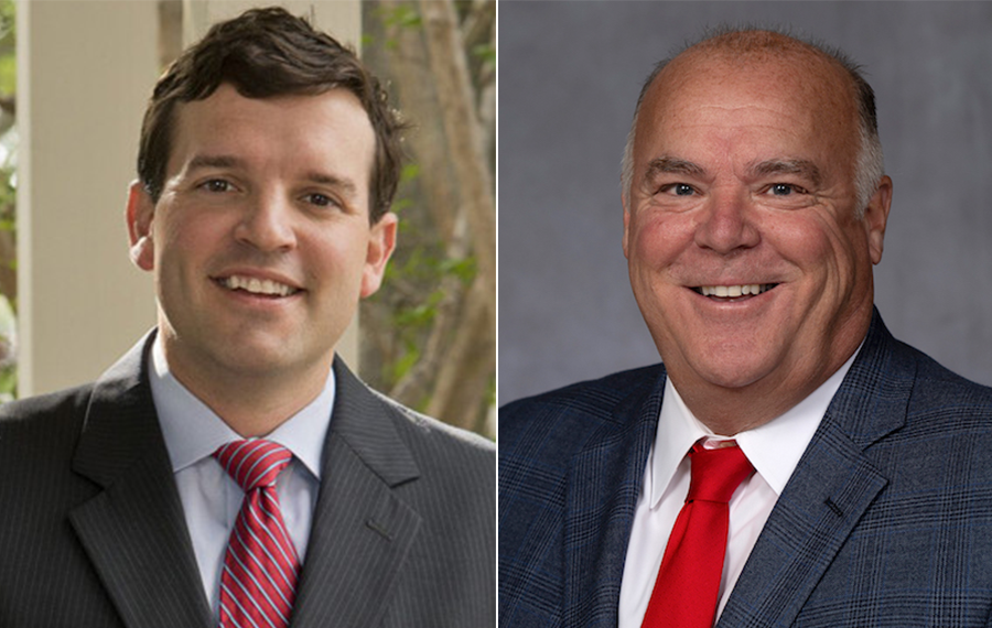 Chad Causey, left, and Joe Jett, who lead business strategy and corporate development firm Rose Group Advisors.