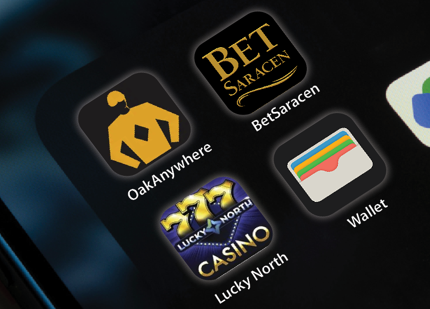 These apps allow sports wagering from a mobile device, laptop or desktop computer from anywhere in Arkansas.