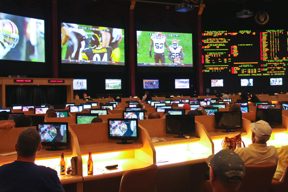 Sports betting at Caesar's Palace in Las Vegas