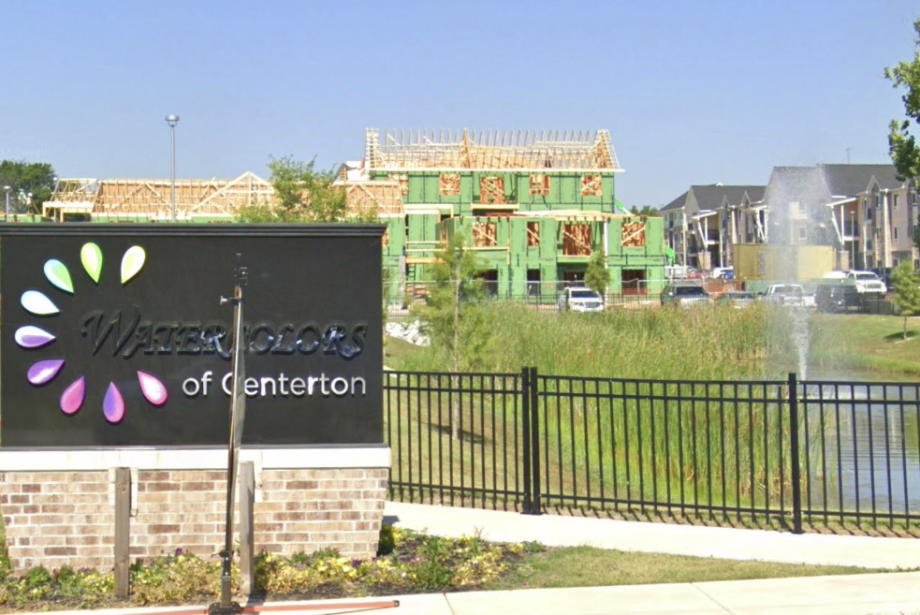 Watercolors of Centerton is a 376-unit apartment complex&nbsp;now under construction about 5 miles from Walmart&rsquo;s 350-acre campus in Bentonville.