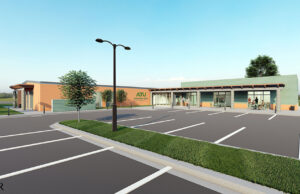 A rendering of the renovated Industrial Control Systems Building at Arkansas Tech University-Ozark