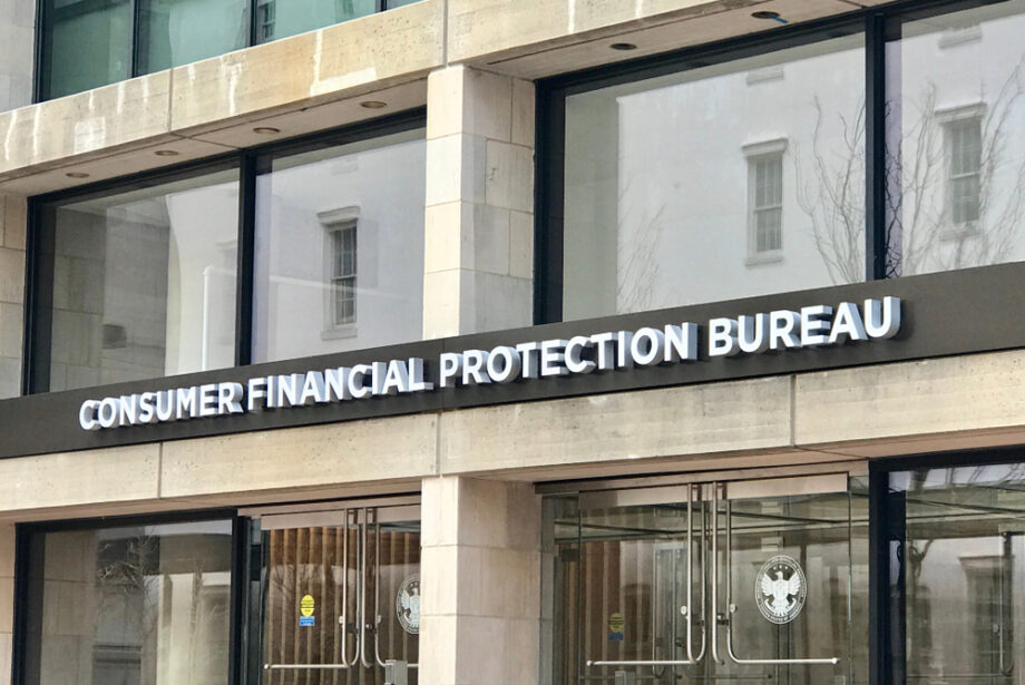 The Consumer Financial Protection Bureau building in Washington, D.C. (Shutterstock)