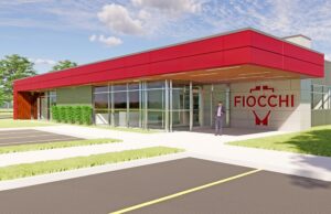 A rendering of the administration building on the future Fiocchi campus at the Little Rock Port Industrial Park.