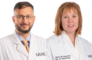 (From left) Ahmed Abuabdou and Michelle Krause